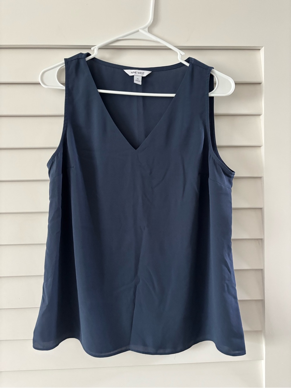 Nine West Sleeveless V-Neck Navy Camisole